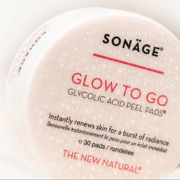 Sonage GLOW TO GO GLYCOLIC ACID PEEL PADS new and sealed - Picture 4 of 9